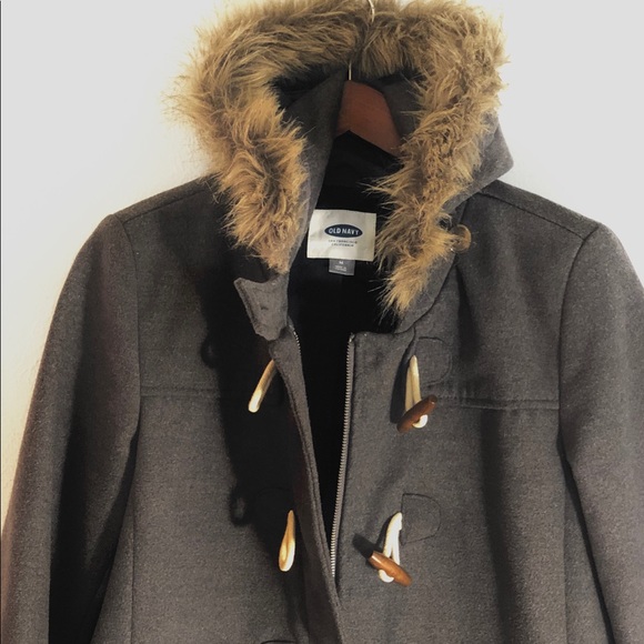 ♦️SOLD♦️Old navy grey wool coat S - Picture 3 of 4